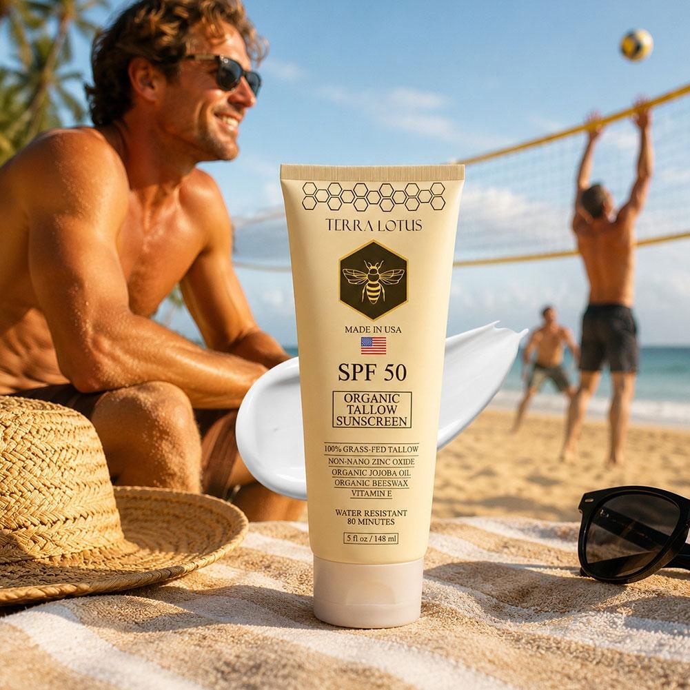 واقي شمس تيرا لوتس SPF50 عضوي  - مراجعة Physical Sunscreen Mineral وسعره